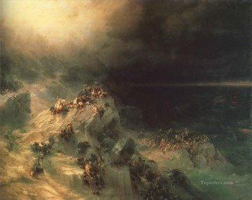 大洪水 1864 年 ロマンチックなイワン・アイヴァゾフスキー ロシア Oil Paintings